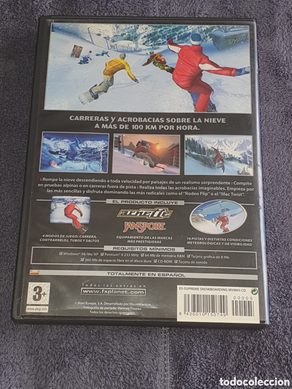 Videojuegos y consolas: pc1. Pc Cd-Rom. Supreme Nowboarding, De 2&ordf; Mano. - Foto 3