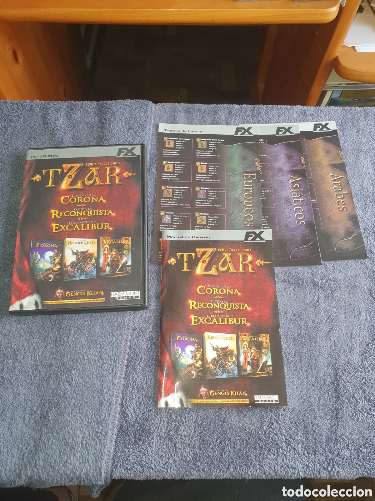 Videojuegos y consolas: pc1. Pc Cd-Rom. T Zar, El Poder De La Corona/ El Cid Y La Reconquista/ Excalibur, De 2&ordf; Mano. - Foto 1