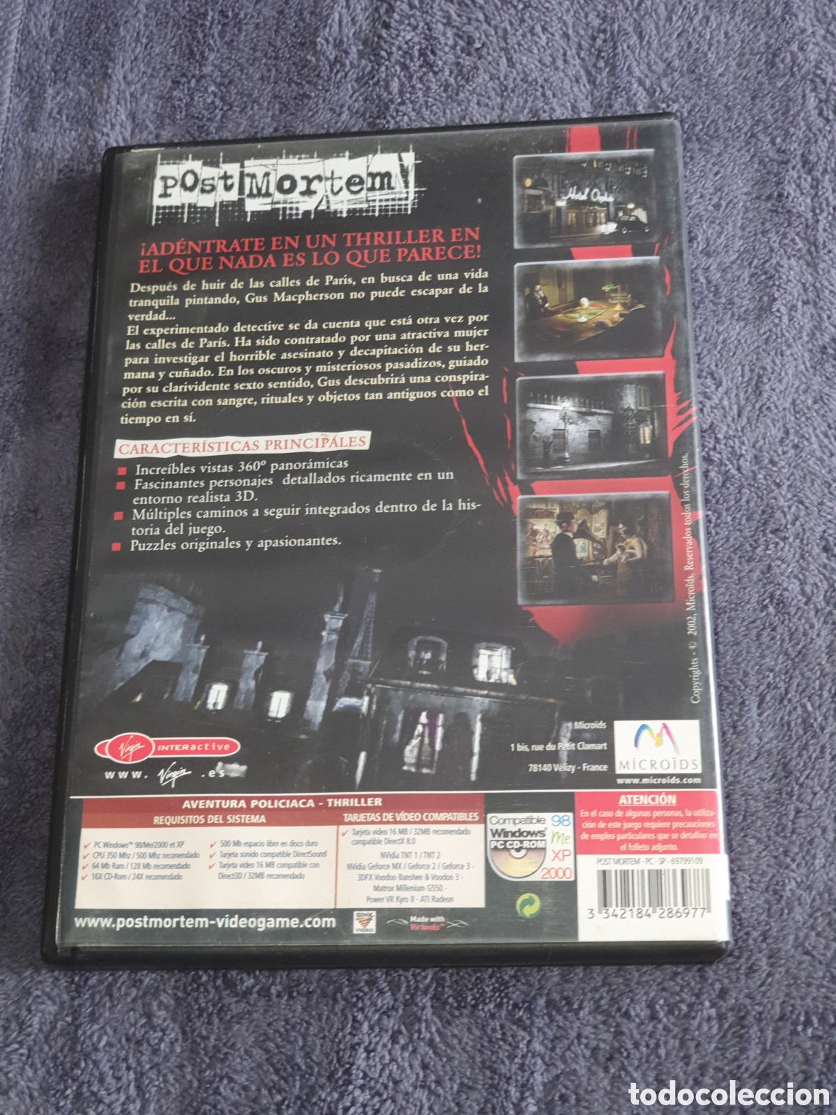 Videojuegos y consolas: pc1. Pc Cd-Rom. Post Mortem, 2 Discos, De 2&ordf; Mano. - Foto 3