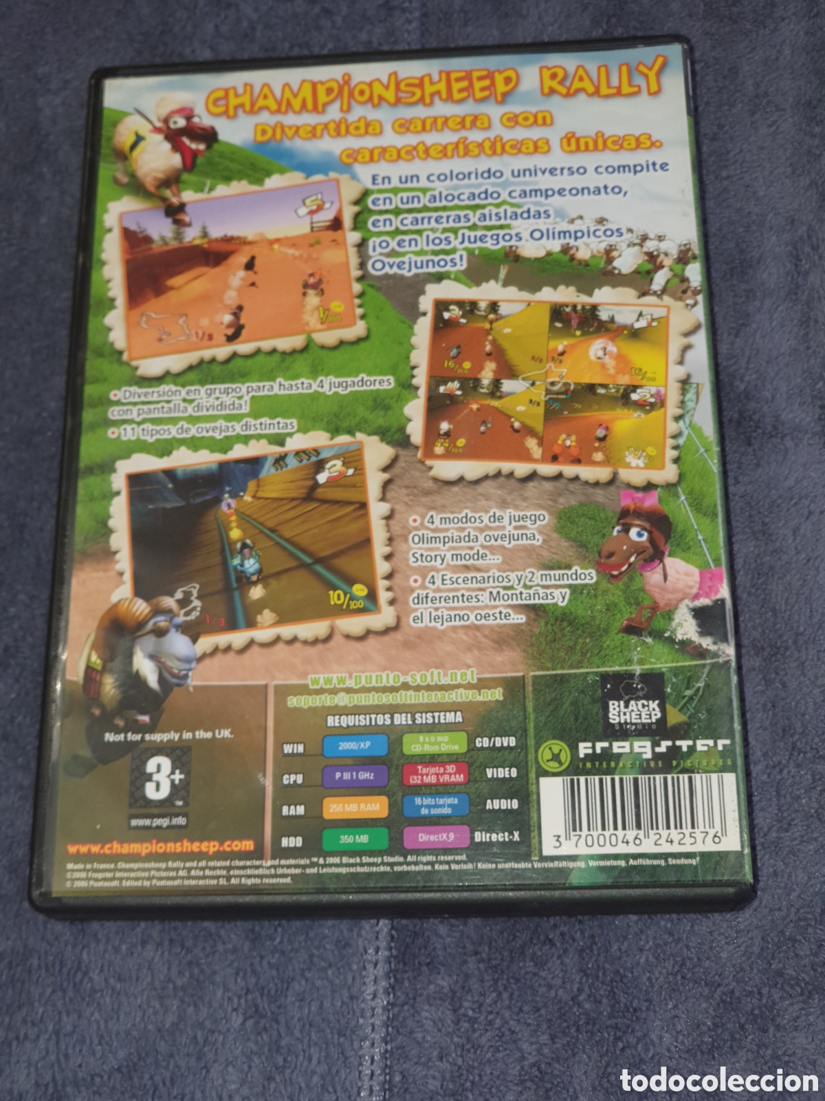 Videojuegos y consolas: pc1. Pc Cd-Rom. Champion Sheep Rally, De 2&ordf; Mano. - Foto 3