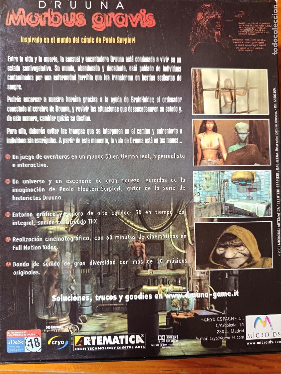 Videojuegos y consolas: Druuna MORBUS GRAVIS. PC CD EN CAJA GRANDE. - Foto 4