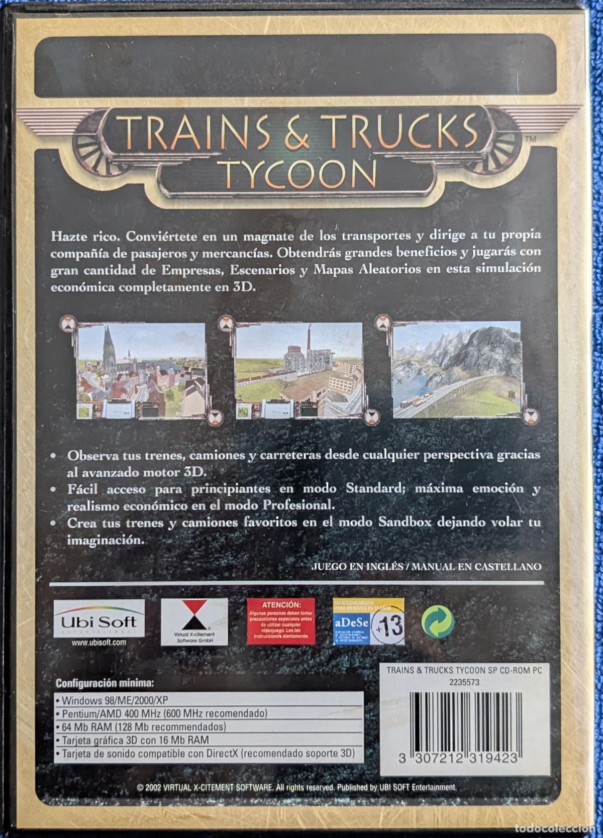 Videojuegos y consolas: Trains & Trucks Tycoon 1820-2020 - Ubi Soft (2002) - Foto 3