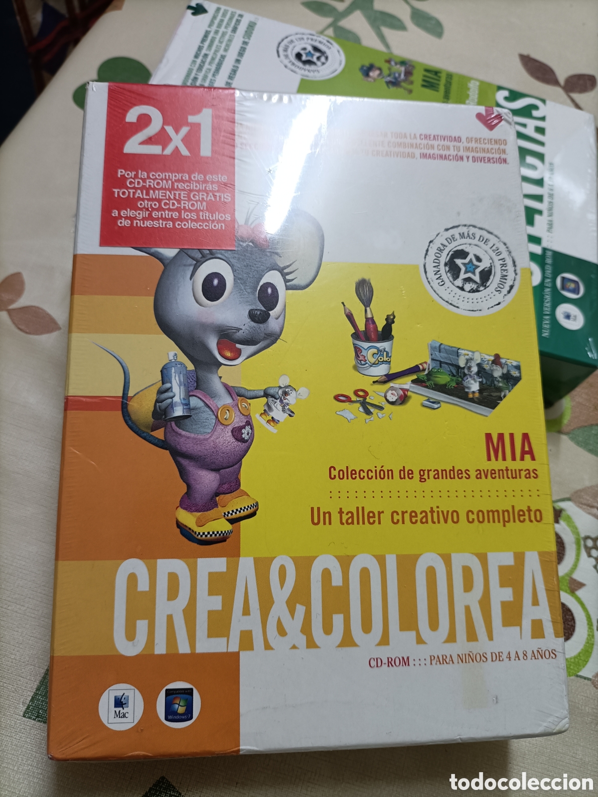 Videojuegos y consolas: CD-ROM M&Iacute;A Crea y colorea.Precintado. - Foto 1