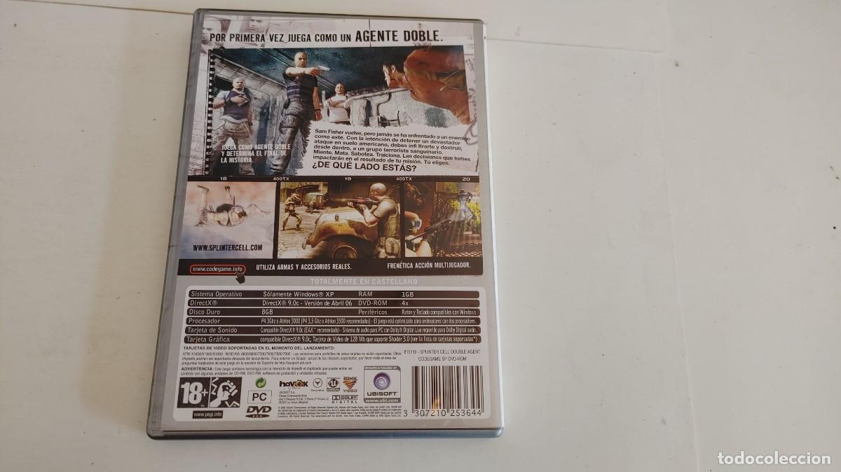Videojuegos y consolas: TOM CLANCY&acute;S SPLINTER CELL DOUBLE AGENT-PC DVD ROM - Foto 3