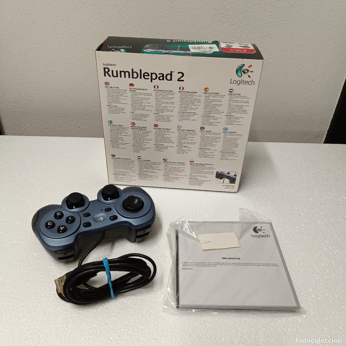 Videojuegos y consolas: MANDO JOYSTIC LOGITECH RUMBLEPAD 2 USB PARA PC - Foto 2