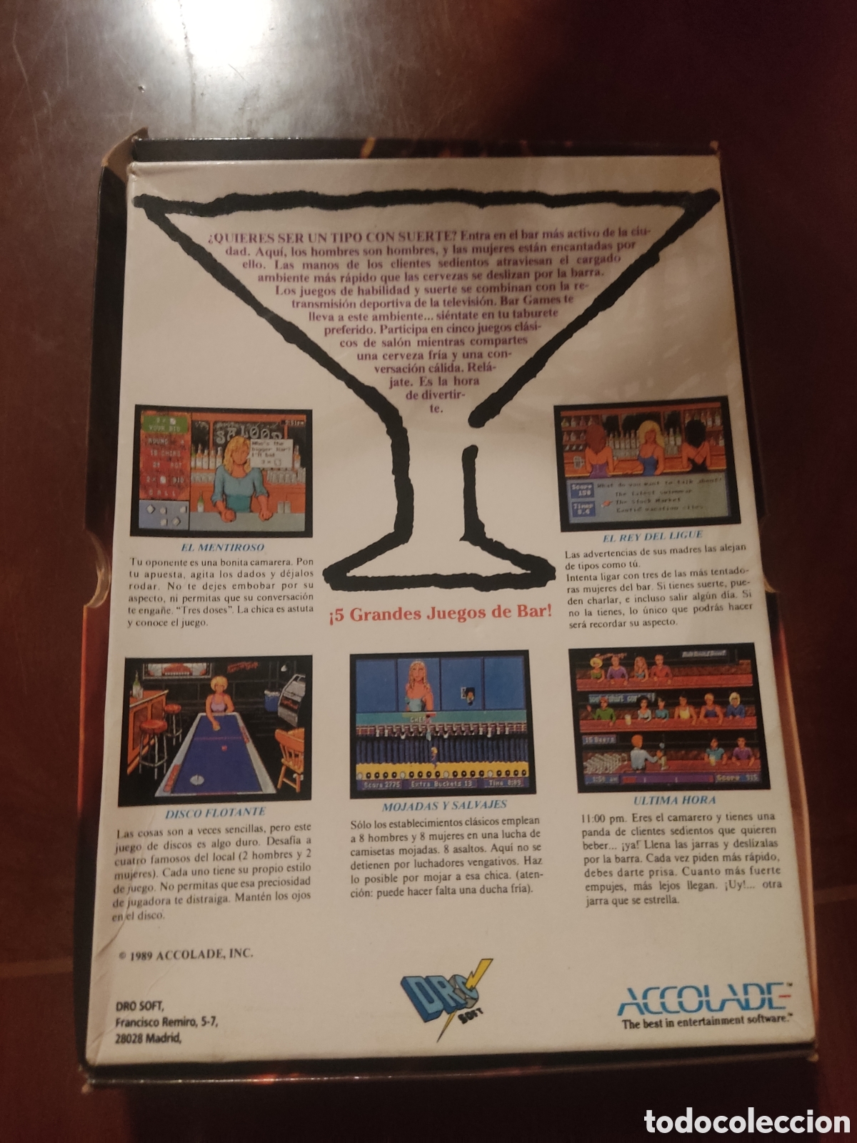 Videojuegos y consolas: Juego MS-DOS Bar Games diskette 3 1/2 (1989) - Foto 2
