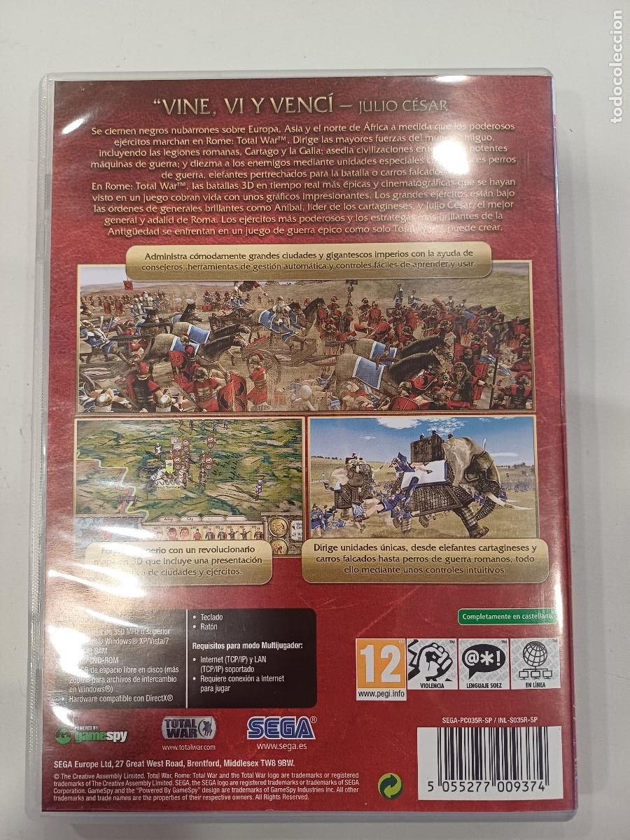 Videojuegos y consolas: ROME/TOTAL WAR COLLECTION/PC. - Foto 3