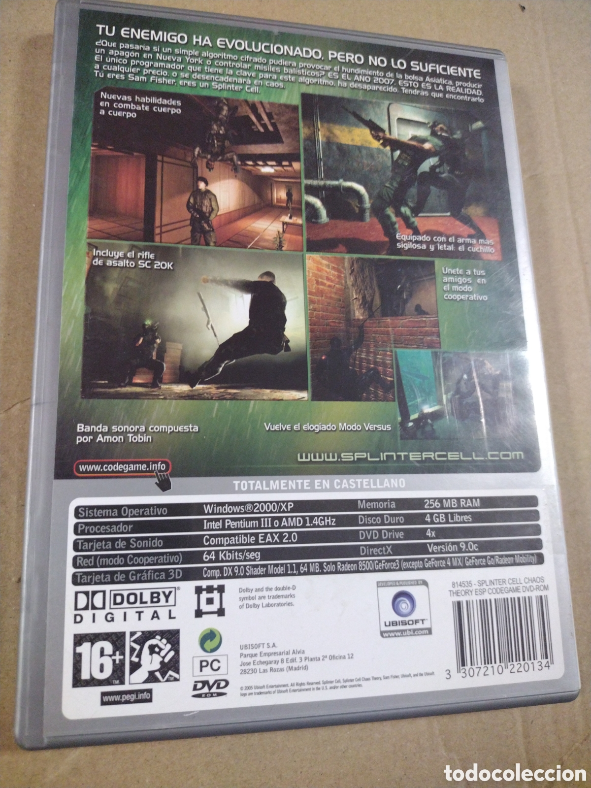 Videojuegos y consolas: SPLINTER CELL. CHAOS THEORY. PC - Foto 2
