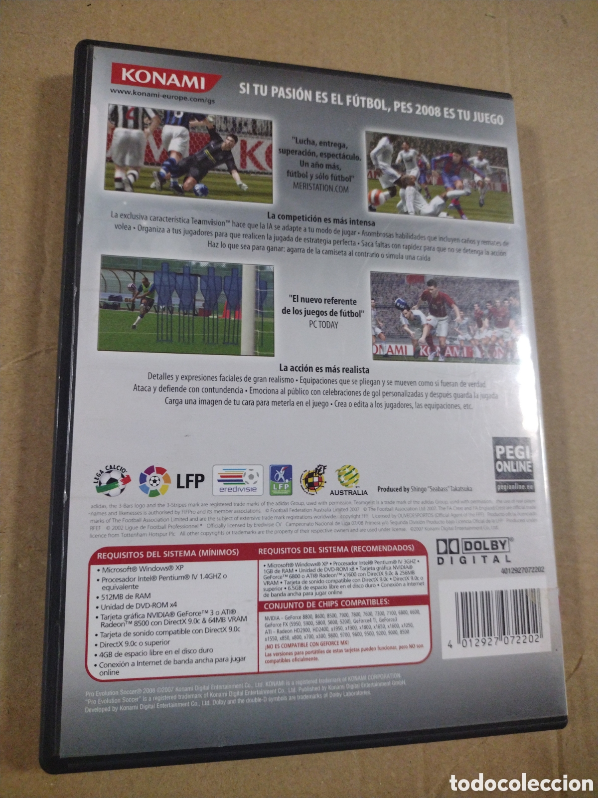 Videojuegos y consolas: Pes 2008. Pro Evolution Soccer. PC - Foto 2