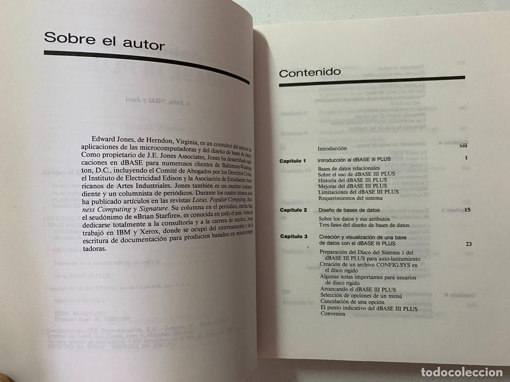 Videojuegos y consolas: APLIQUE EL dBASE III PLUS - LIBRO / MANUAL DE INFORM&Aacute;TICA - Foto 4