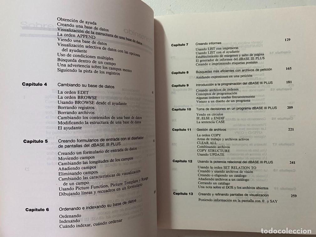 Videojuegos y consolas: APLIQUE EL dBASE III PLUS - LIBRO / MANUAL DE INFORM&Aacute;TICA - Foto 5