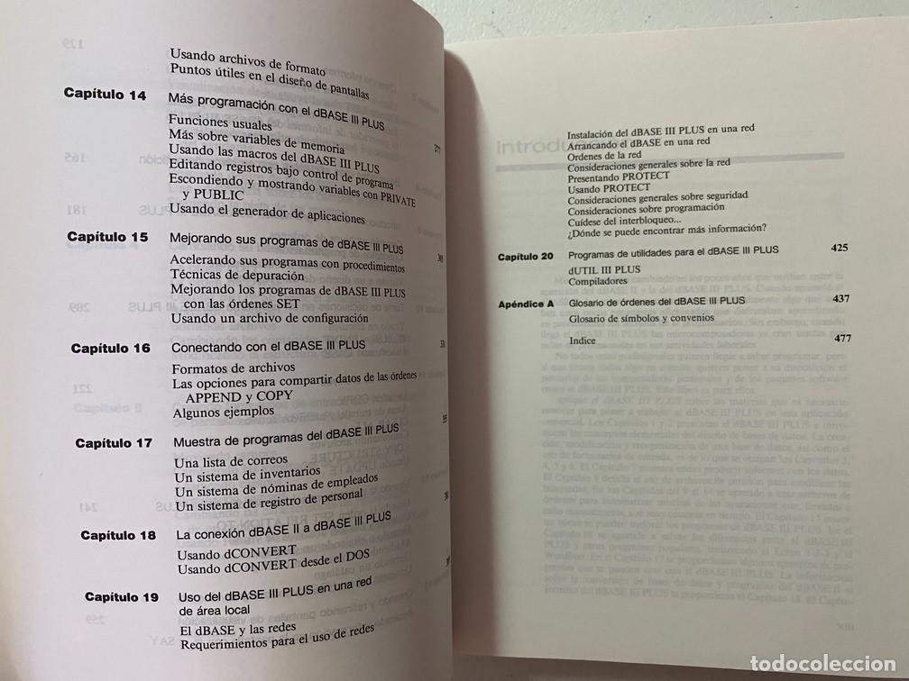 Videojuegos y consolas: APLIQUE EL dBASE III PLUS - LIBRO / MANUAL DE INFORM&Aacute;TICA - Foto 6