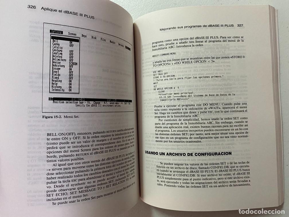 Videojuegos y consolas: APLIQUE EL dBASE III PLUS - LIBRO / MANUAL DE INFORM&Aacute;TICA - Foto 10