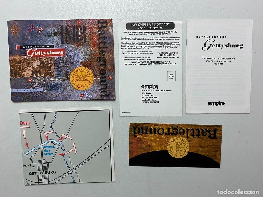 Videojuegos y consolas: GETTYSBURG 1863 / MANUAL DE VIDEOJUEGO PC - Foto 1