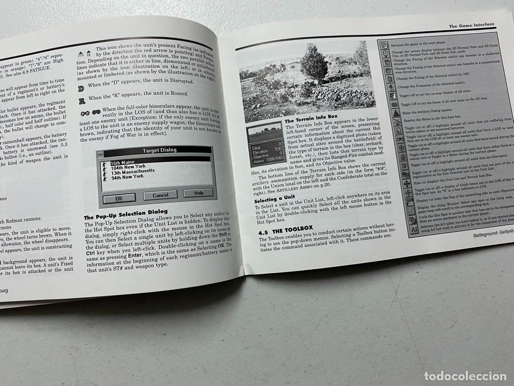 Videojuegos y consolas: GETTYSBURG 1863 / MANUAL DE VIDEOJUEGO PC - Foto 2
