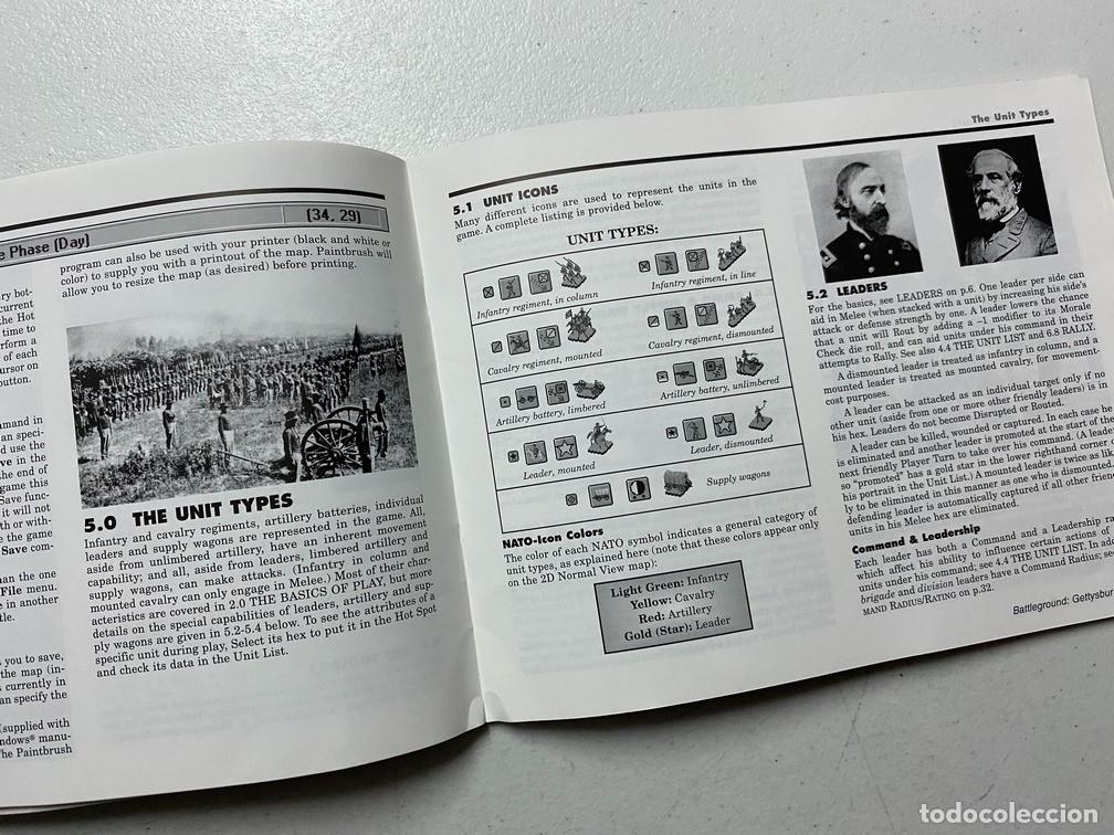 Videojuegos y consolas: GETTYSBURG 1863 / MANUAL DE VIDEOJUEGO PC - Foto 3