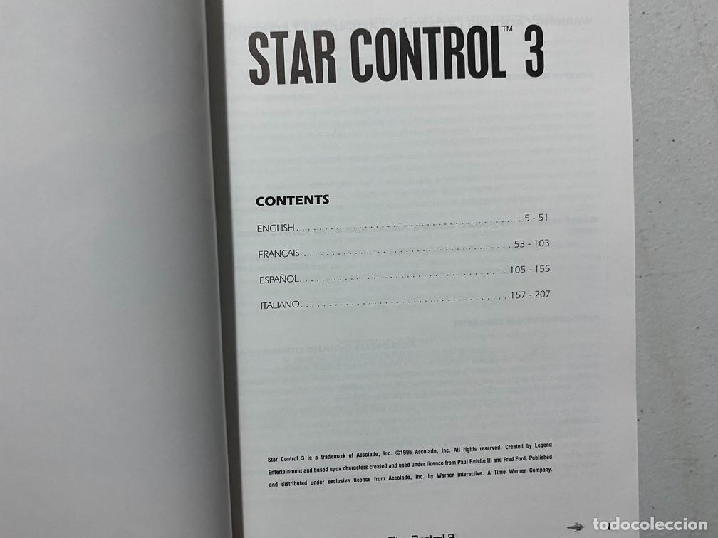 Videojuegos y consolas: STAR CONTROL 3 / MANUAL DE VIDEOJUEGO PC - Foto 3