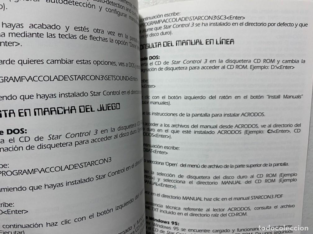Videojuegos y consolas: STAR CONTROL 3 / MANUAL DE VIDEOJUEGO PC - Foto 4