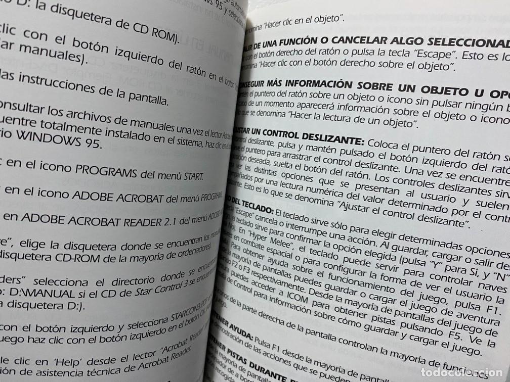 Videojuegos y consolas: STAR CONTROL 3 / MANUAL DE VIDEOJUEGO PC - Foto 6