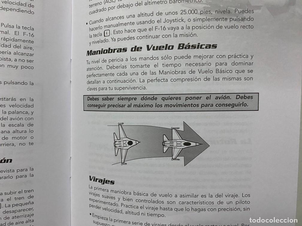 Videojuegos y consolas: F-16 MULTIROLE FIGHTER / MANUAL DE VIDEOJUEGO PC - Foto 4