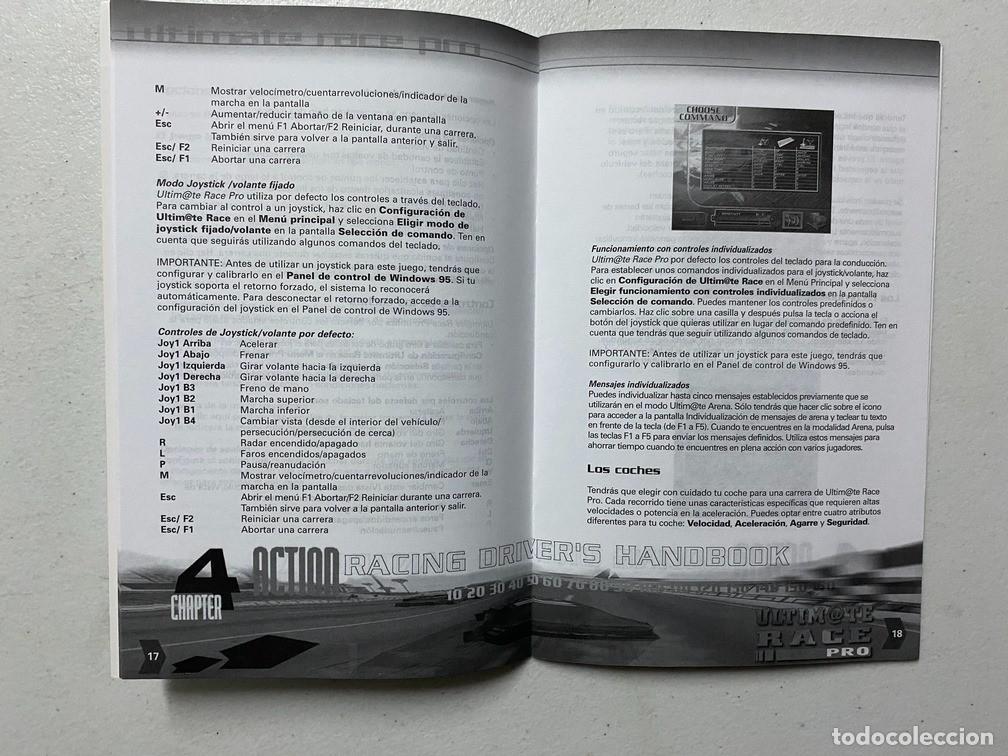 Videojuegos y consolas: ULTIMATE RACE PRO / MANUAL DE VIDEOJUEGO PC - Foto 3