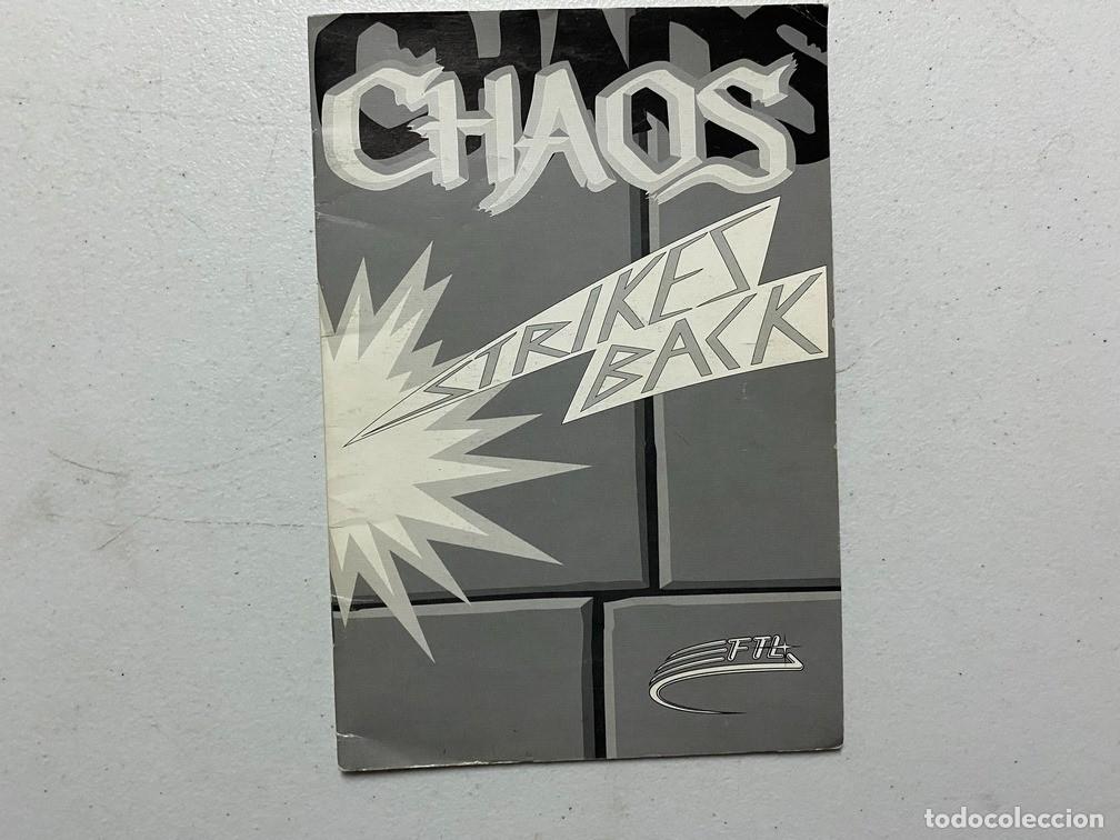 Videojuegos y consolas: CHAOS STRIKES BACK / MANUAL DE VIDEOJUEGO PC - Foto 1