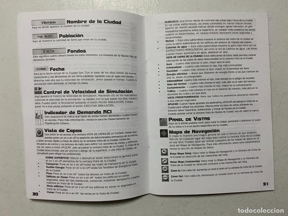 Videojuegos y consolas: SIM CITY 3000 / MANUAL DE VIDEOJUEGO PC - Foto 4