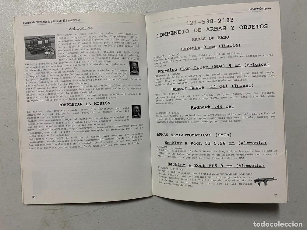 Videojuegos y consolas: SHADOW COMPANY / MANUAL DE VIDEOJUEGO PC - Foto 4