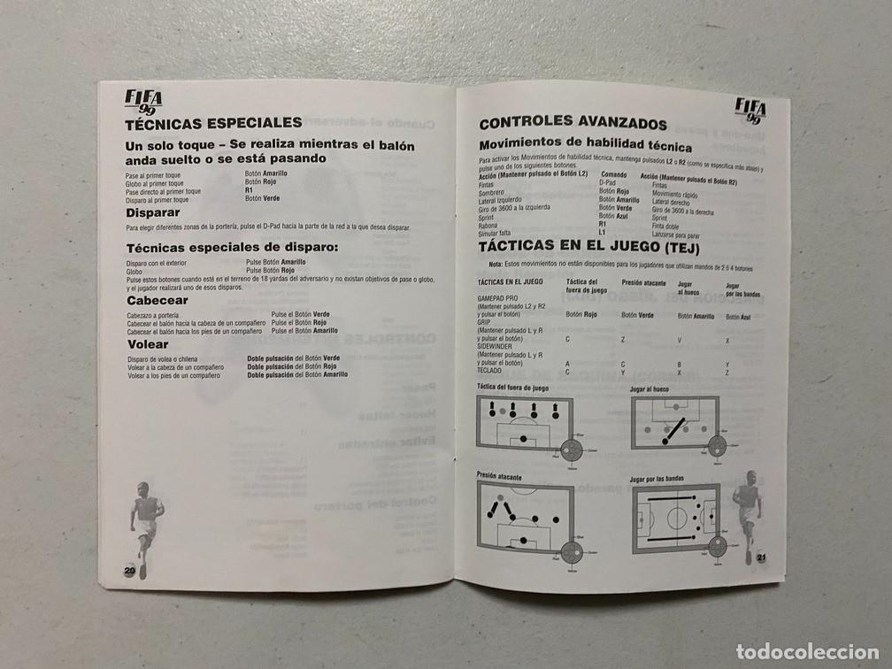 Videojuegos y consolas: FIFA 99 / MANUAL DE VIDEOJUEGO PC - Foto 3