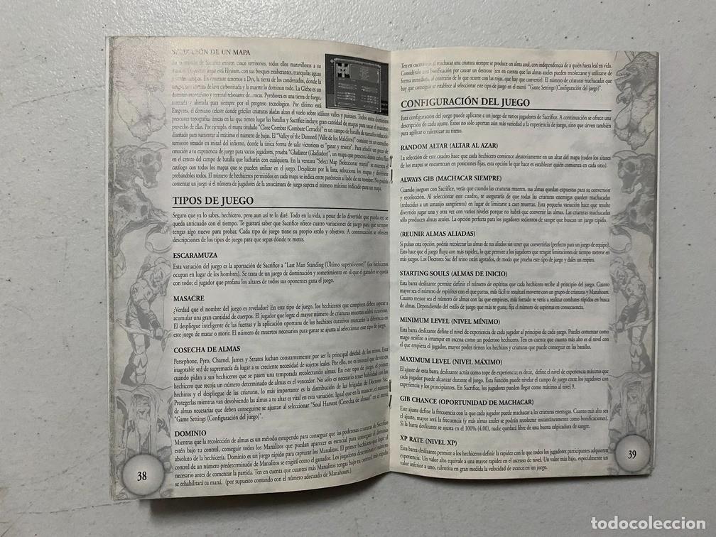 Videojuegos y consolas: SACRIFICE / MANUAL DE VIDEOJUEGO PC - Foto 3