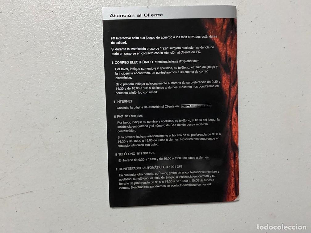 Videojuegos y consolas: TZAR EDICI&Oacute;N DE ORO / MANUAL DE VIDEOJUEGO PC - Foto 2