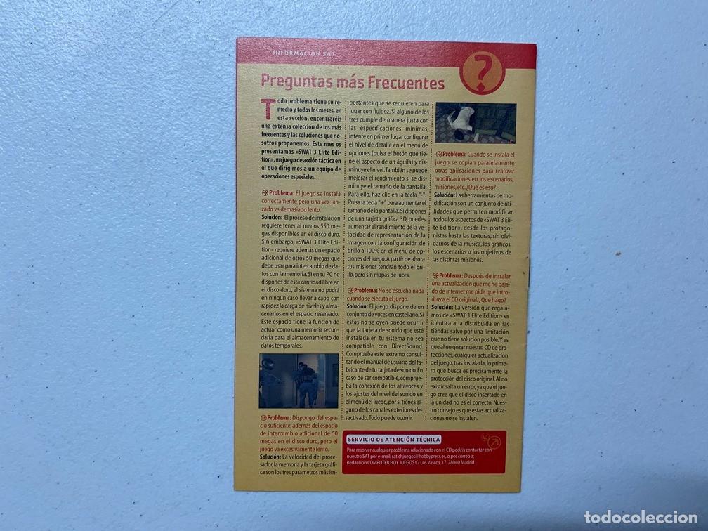 Videojuegos y consolas: SWAT 3 - MANUAL DE VIDEOJUEGO PC - Foto 2