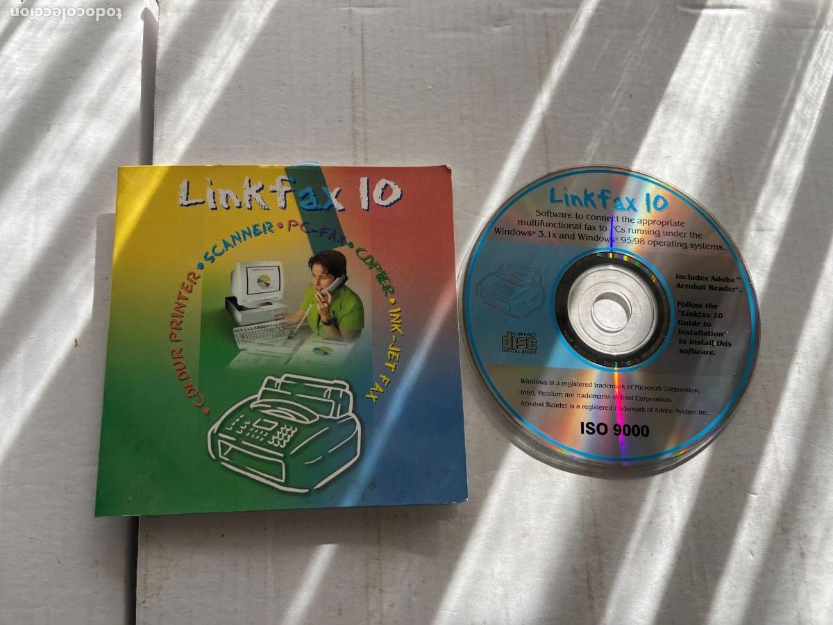 Videojuegos y consolas: LINK FAX 10 WINDOWS 95 98 3.1 - PC CD ROM - Foto 1