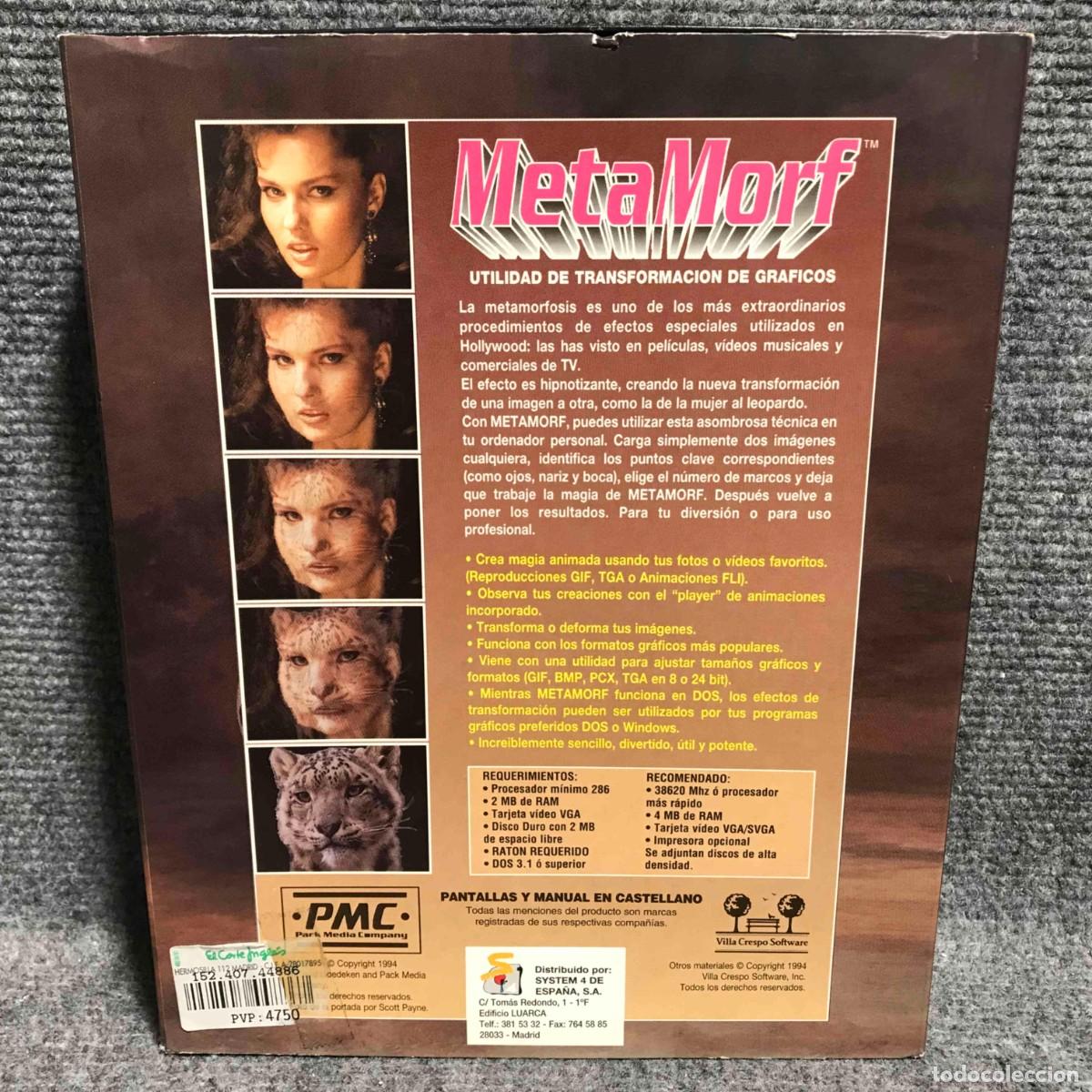 Videojuegos y consolas: METAMORF PC DISQUETE - Foto 2
