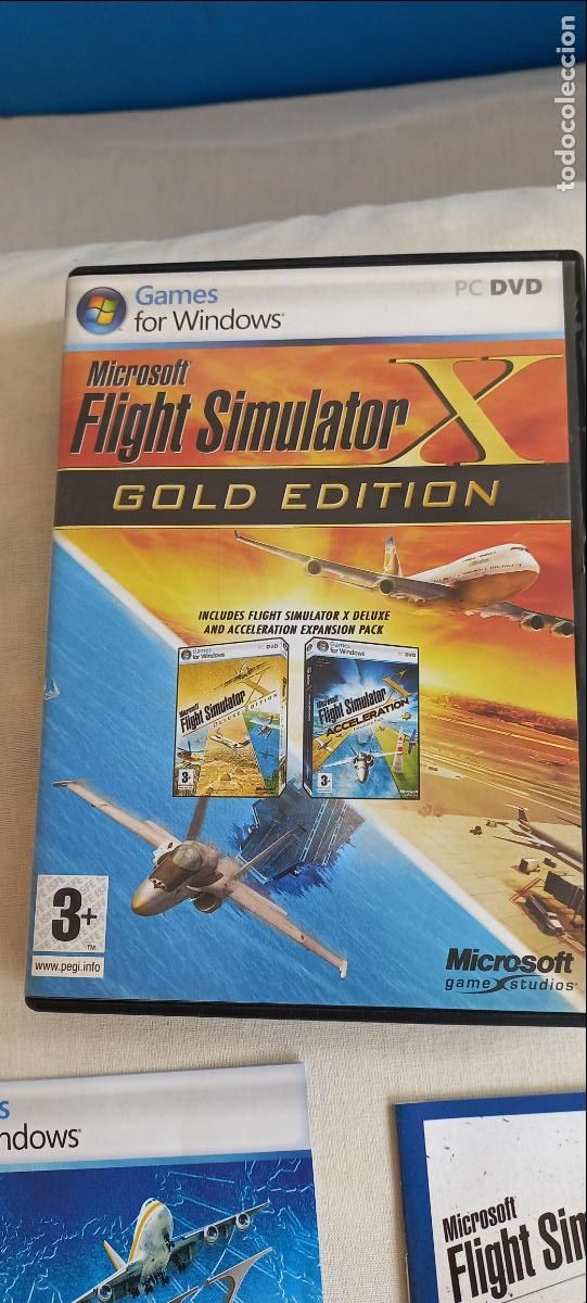 Videojuegos y consolas: Microsoft. Flight Simulator X Gold de Luxe edition y Acceleration expansion Pack. Juego PC-DVD. - Foto 2