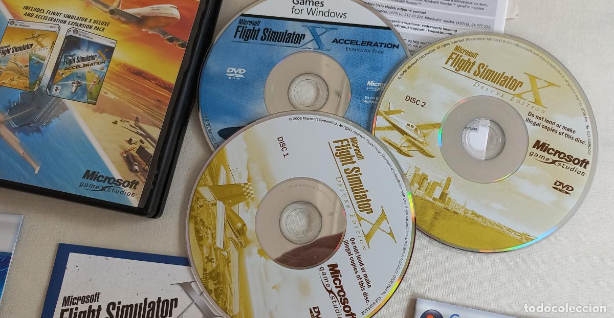 Videojuegos y consolas: Microsoft. Flight Simulator X Gold de Luxe edition y Acceleration expansion Pack. Juego PC-DVD. - Foto 2