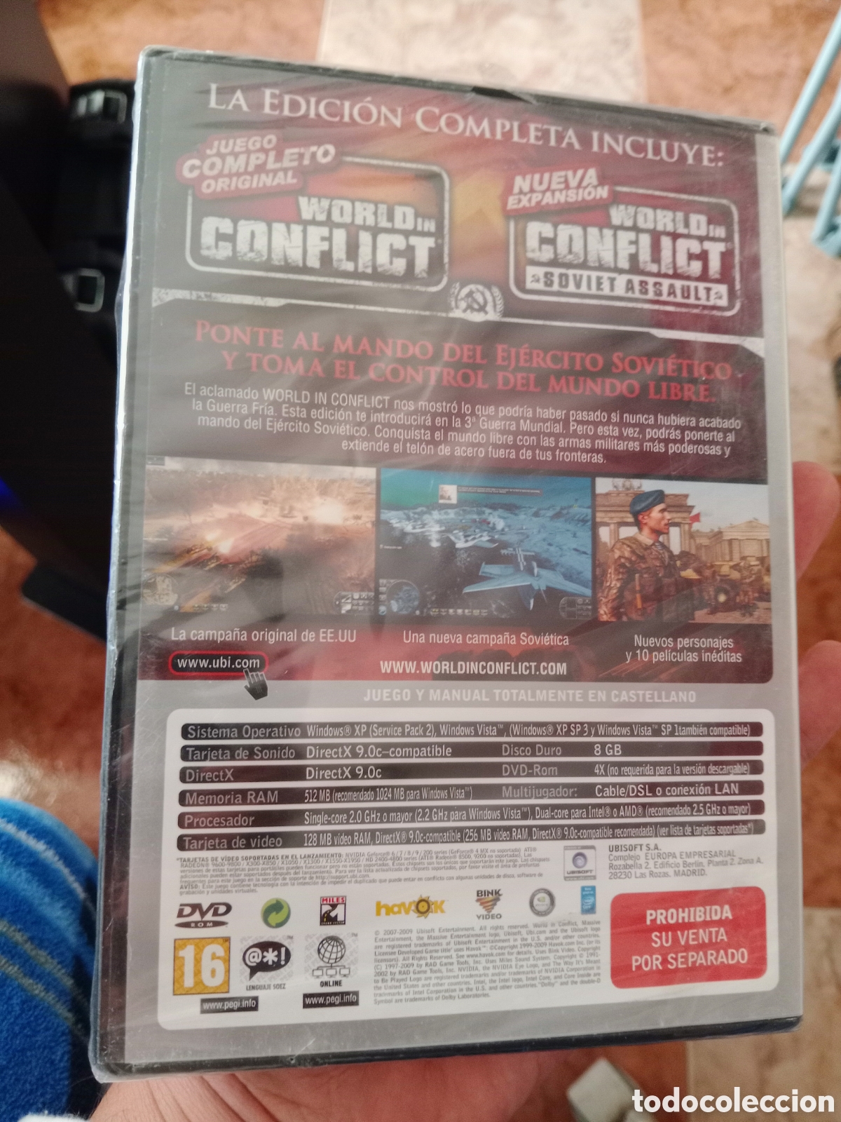 Videojuegos y consolas: World conflict complete edition PC DVD ROM precintado - Foto 2