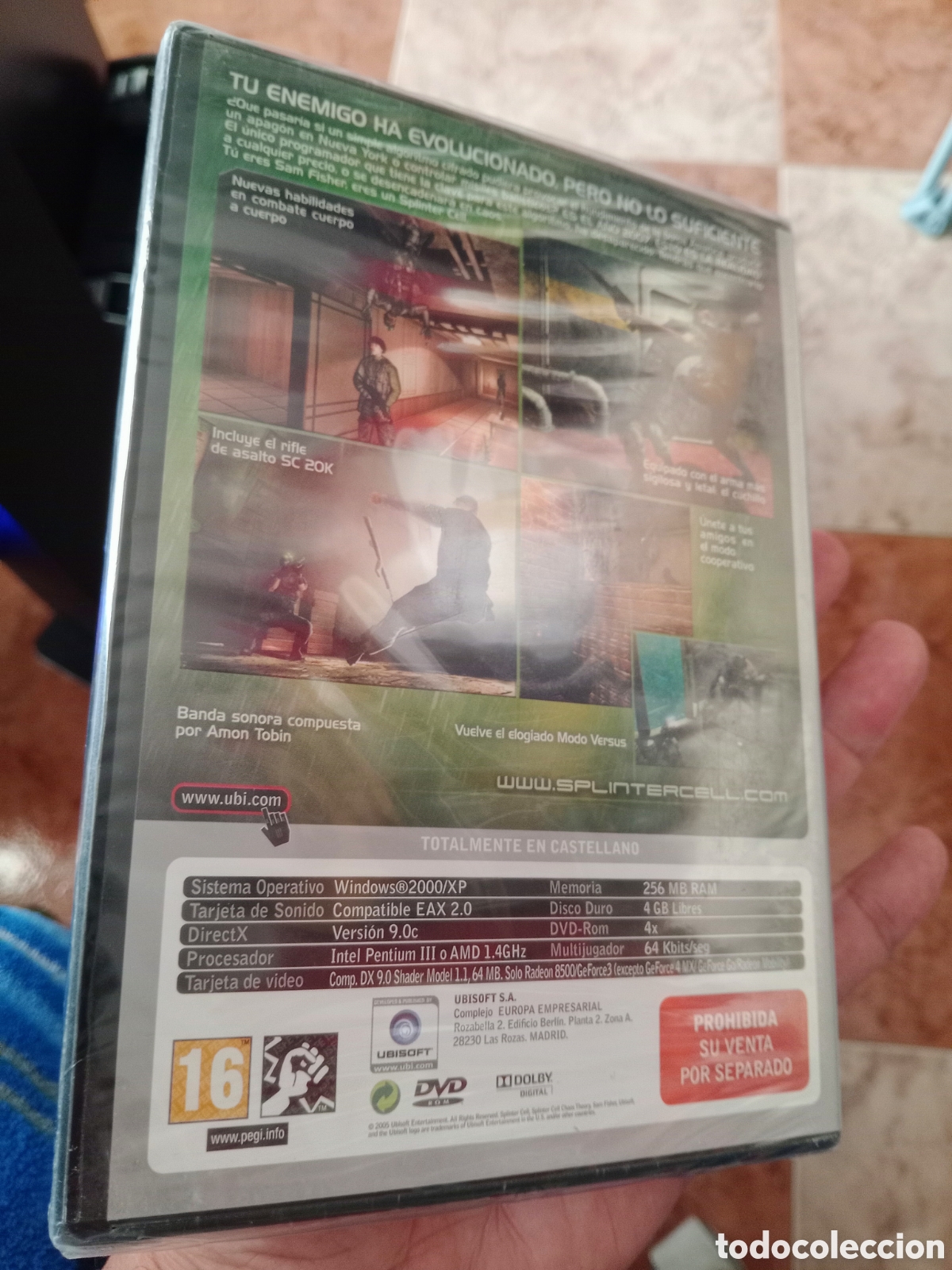 Videojuegos y consolas: Tom clancys splinter cell chaos theory Pc DVD ROM precintado - Foto 2