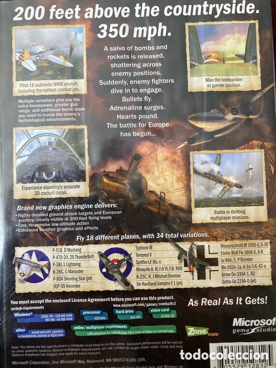 Videojuegos y consolas: Microsoft Combat Flight Simulator 3 - Foto 2