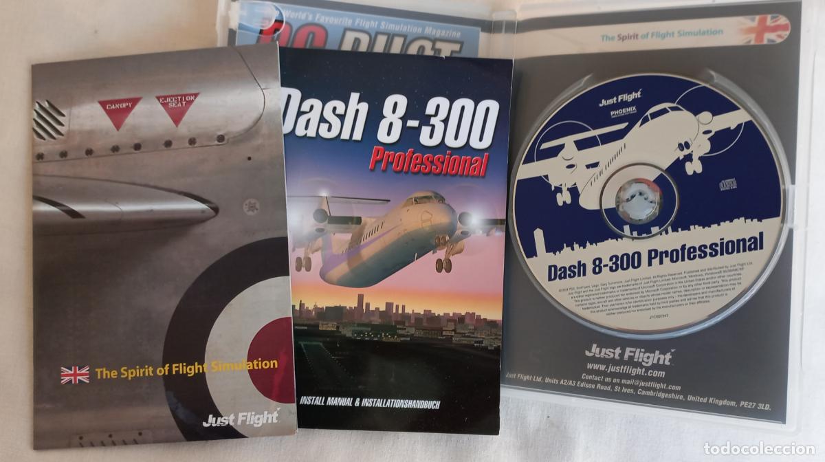 Videojuegos y consolas: Dash 8-300 professional, Juego PC Cd-rom for Microsoft Flight Simulator 2004/2002 - Foto 2