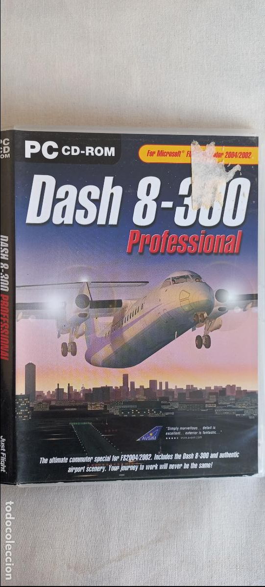 Videojuegos y consolas: Dash 8-300 professional, Juego PC Cd-rom for Microsoft Flight Simulator 2004/2002 - Foto 6
