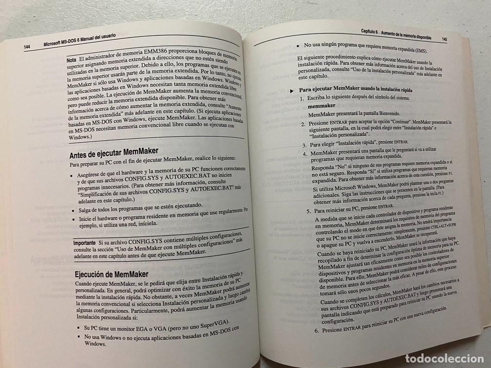 Videojuegos y consolas: MS-DOS 6.2 - MANUAL ESPA&Ntilde;OL VINTAGE PC - Foto 8