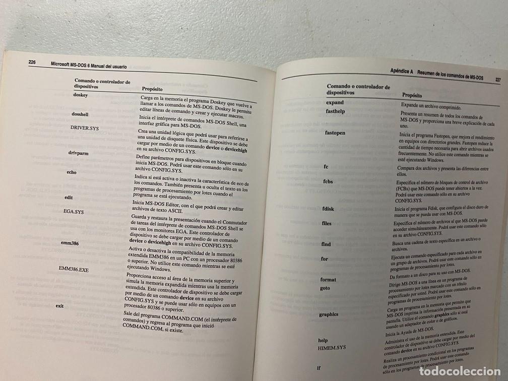 Videojuegos y consolas: MS-DOS 6.2 - MANUAL ESPA&Ntilde;OL VINTAGE PC - Foto 10