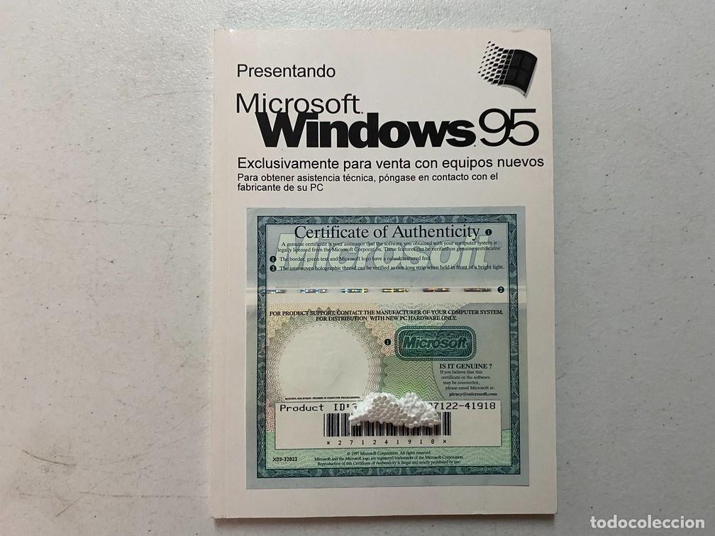 Videojuegos y consolas: WINDOWS 95 - MANUAL ESPA&Ntilde;OL VINTAGE PC - Foto 1