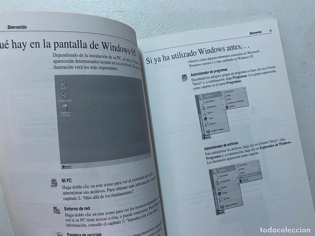 Videojuegos y consolas: WINDOWS 95 - MANUAL ESPA&Ntilde;OL VINTAGE PC - Foto 3