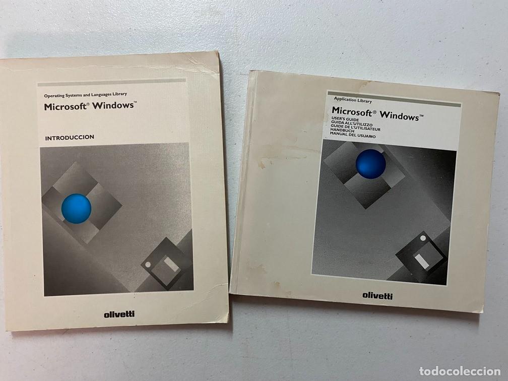 Videojuegos y consolas: OLIVETTI MICROSOFT WINDOWS - MANUAL ESPA&Ntilde;OL VINTAGE PC - Foto 1