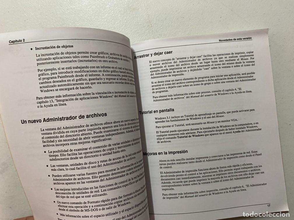 Videojuegos y consolas: OLIVETTI MICROSOFT WINDOWS - MANUAL ESPA&Ntilde;OL VINTAGE PC - Foto 5