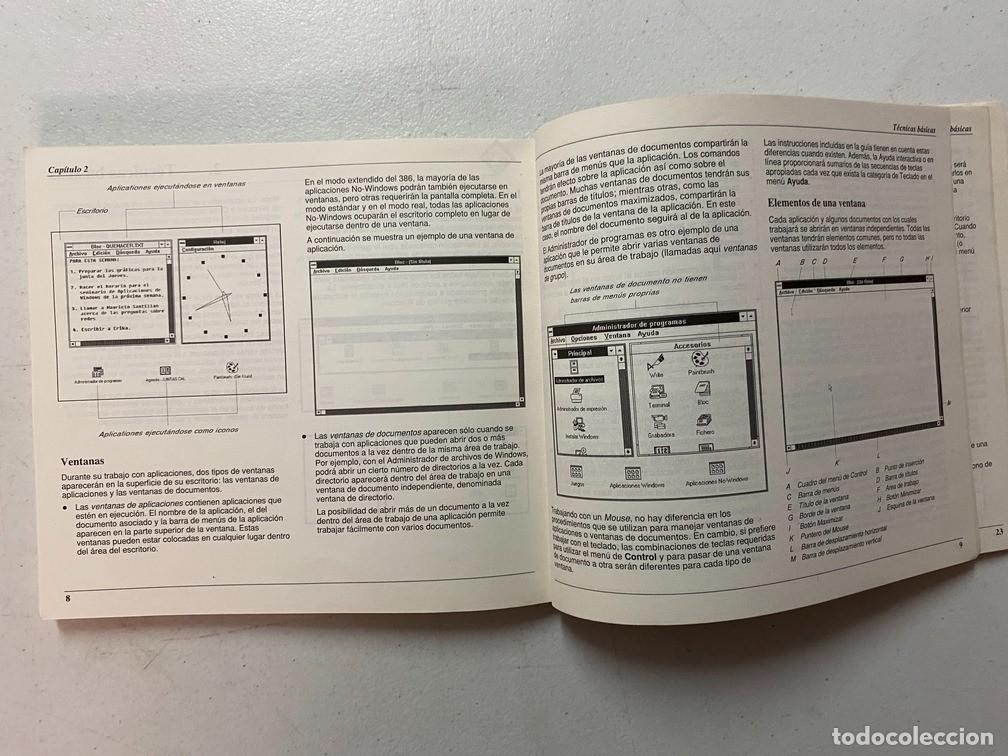 Videojuegos y consolas: OLIVETTI MICROSOFT WINDOWS - MANUAL ESPA&Ntilde;OL VINTAGE PC - Foto 9