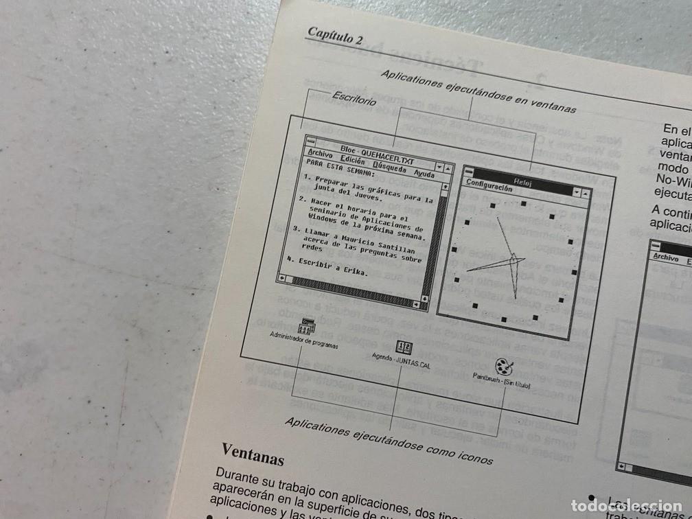 Videojuegos y consolas: OLIVETTI MICROSOFT WINDOWS - MANUAL ESPA&Ntilde;OL VINTAGE PC - Foto 10