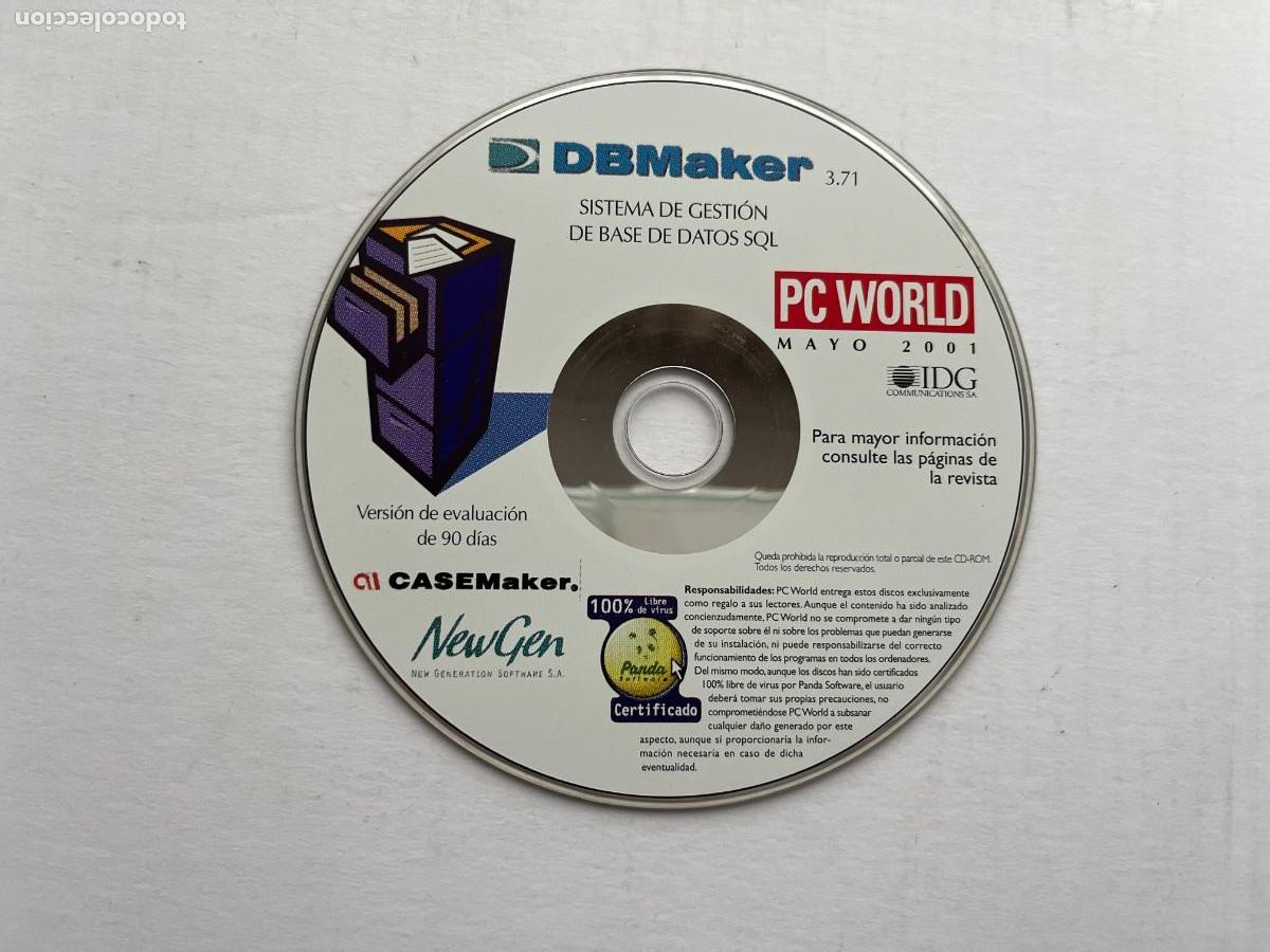 Videojuegos y consolas: DB MAKER SISTEMA GESTION SQL - pc kreaten - Foto 1